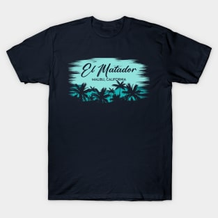 El Matador Beach Malibu, California Retro Beach Landscape T-Shirt